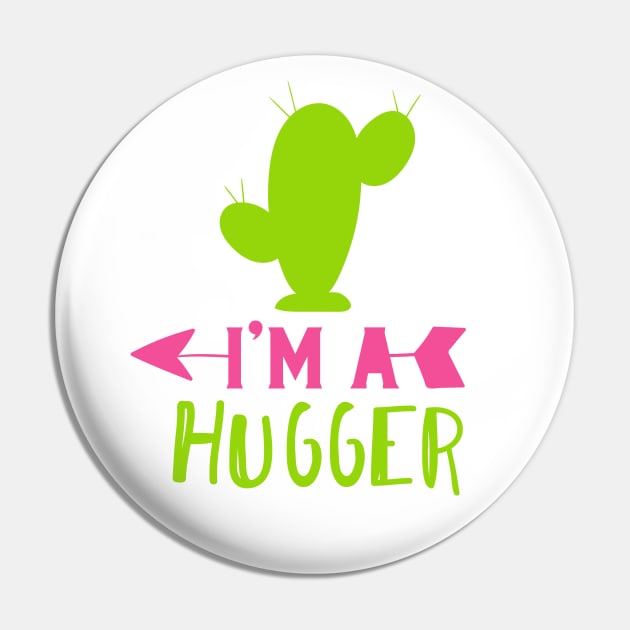 I'm a Hugger, Cactus, Cacti, Succulent, Plant Pin by Jelena Dunčević