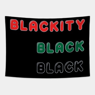 Blackity Black Black Tapestry