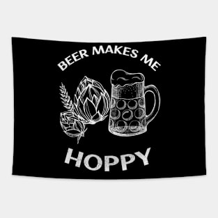 Beer Makes Me Hoppy Tapestry