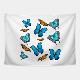 Butterflies Texture Tapestry