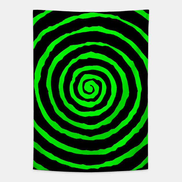 Green Spiral Tapestry by RavenWake