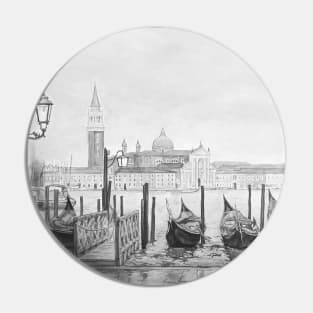 Venice vintage style art Pin