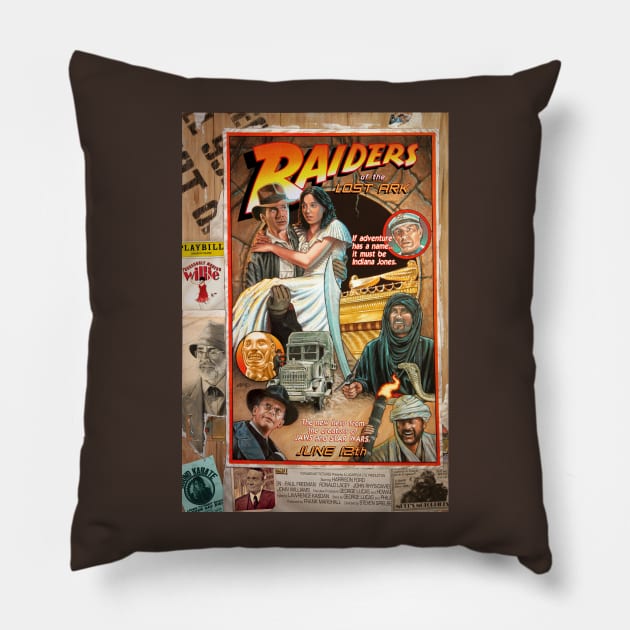 Raiders of the Lost Ark Pillow by adammcdaniel