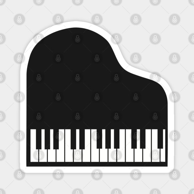 Piano design ver. 2 Magnet by artbleed