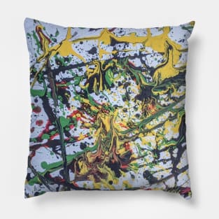 New Year's Eve in New York City, Abstract Art Pillow