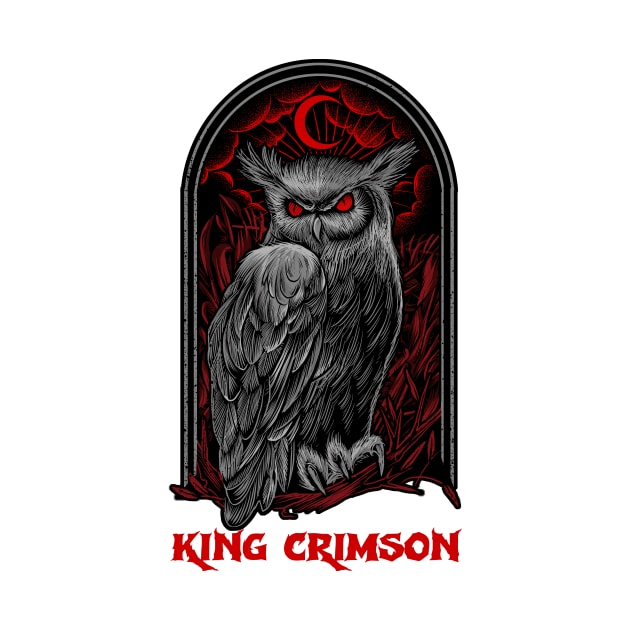 The Moon Owl King Crimson by Pantat Kering