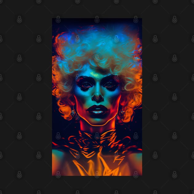 Psychedelic Drag Queen by PenguiQueer