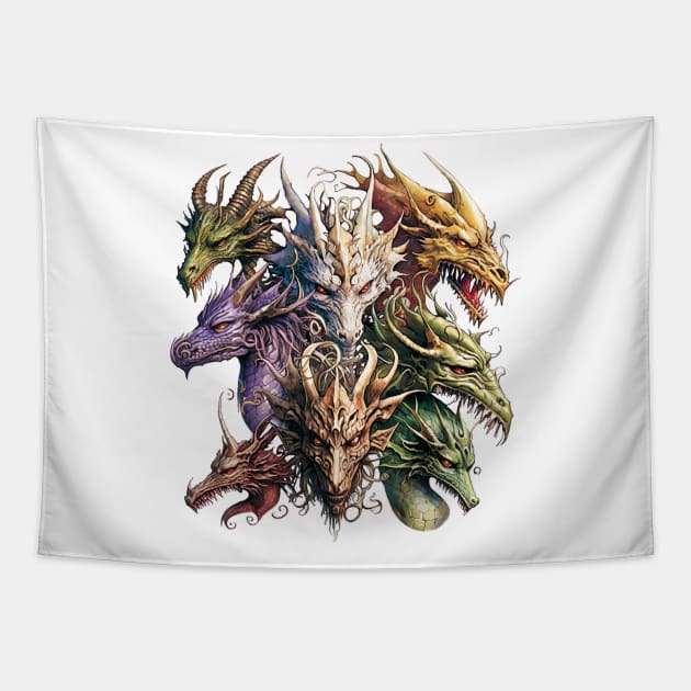 A Thunder of Dragons Tapestry by YeCurisoityShoppe