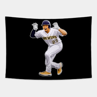 Willy Adames Hits Homerun Tapestry