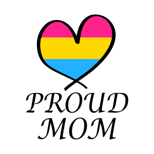 Proud Mom LGBT Gay Pride Month Pansexual Flag T-Shirt