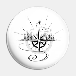 Compass Design Pin