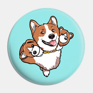 Corberus The Three Headed Doggo Pin