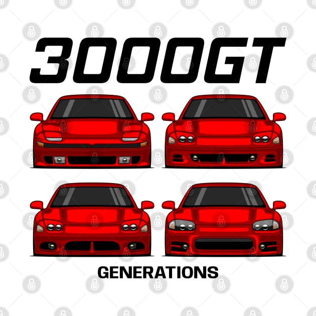 3000GT JDM Legend Generations by GoldenTuners