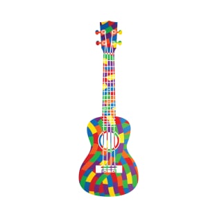 Ukulele Colorful Texture T-Shirt