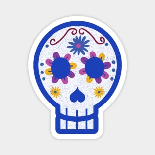 Dia de Los Muertos Azul Magnet