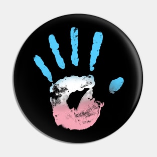 Trans Handprint Pride Pin