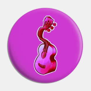 psychedelic pink acoustic guitar Pin