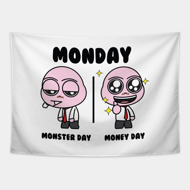 MONDAY DUALISM Tapestry by Broker Of Design