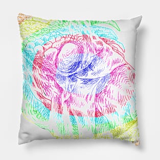 iggy rainbow Pillow
