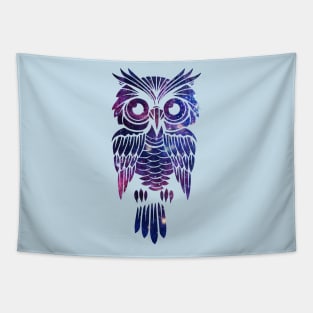 'Galaxy Owl Art' Bright Owl Artsy Gift Tapestry