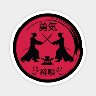 Japanese samurai fighting Magnet