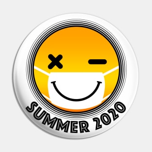 Corona Smile Tanned Mask Summer 2020 Pin