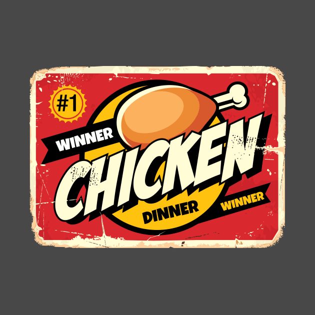 Vintage Winner Winner Chicken Dinner by rjzinger