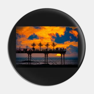 Pier, Sunset, Murmuration - Aberystwyth Pin