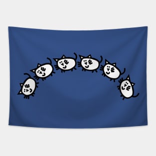 Kitty Cats March Over the Hill Tapestry