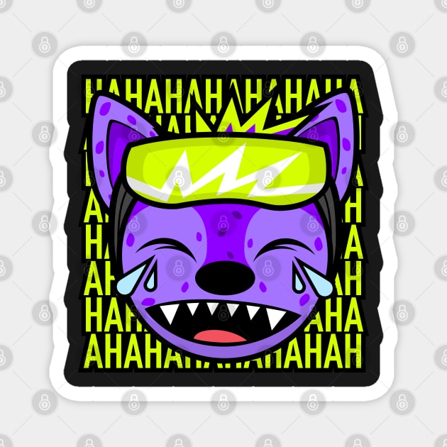 LAUGHING HYPER HYENA Magnet by MOULE