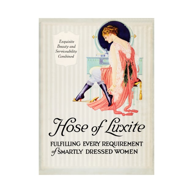 HOSE OF LUXITE HOSIERY Vintage Advertisement Poster by Artist Coles Phillips by vintageposters