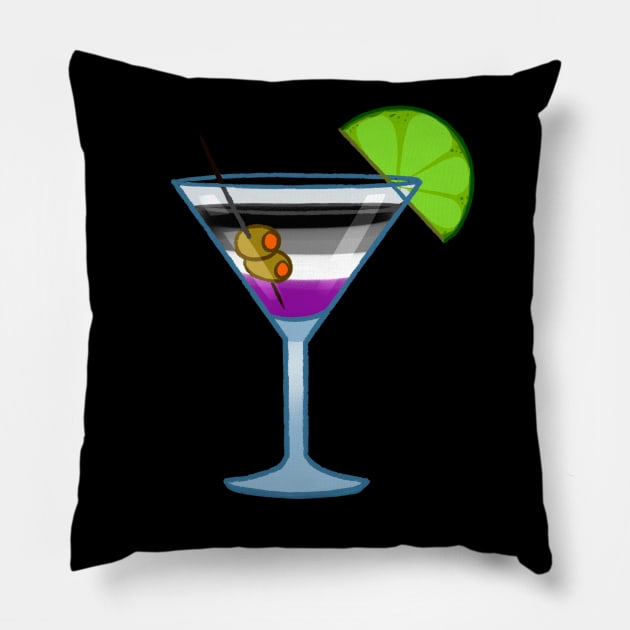 Asexual cocktail #1 Pillow by gaypompeii