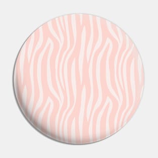 Zebra Pastel Pink Wild Animal Pattern Pin