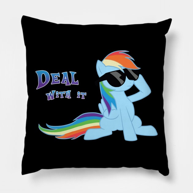 My Little Pony - Rainbow Dash - Deal With It Pillow by Kaiserin