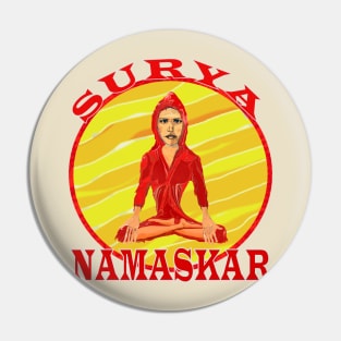 Namaste Yoga Lovers Surya Namaskar Gifts Pin