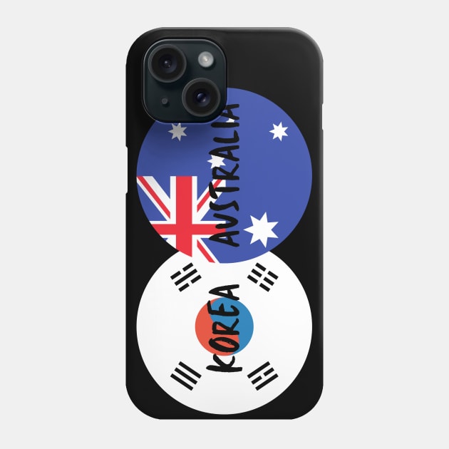 Korean Australian - Korea, Australia Phone Case by The Korean Rage