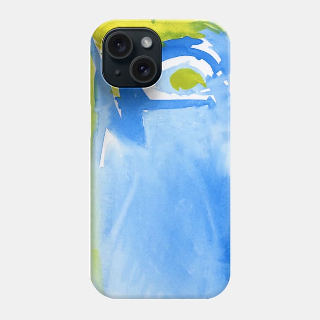 Abstract Watercolor Painting. Blue and Green Painting Phone Case by EugeniaAlvarez