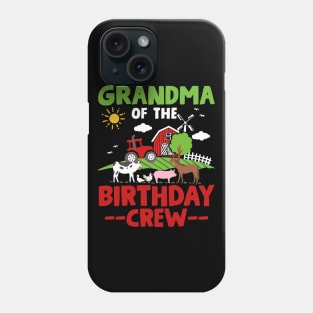 Grandma Farm Animals Tractor Birthday Phone Case