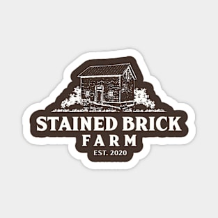 Stained Brick Farm Magnet