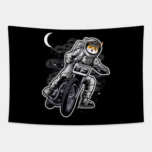 Astronaut Motorbike Floki Inu Coin Floki Army To The Moon Crypto Token Cryptocurrency Wallet Birthday Gift For Men Women Kids Tapestry