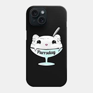 Yummy Cat Ice Cream On Purssday Phone Case