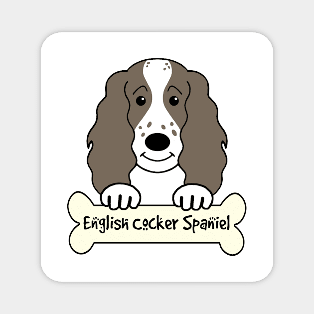 English Cocker Spaniel Magnet by AnitaValle