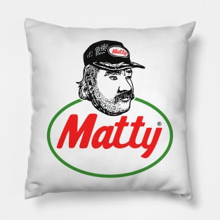 Matty Chef Canada Matheson Logo Red Face Art Funny Pillow