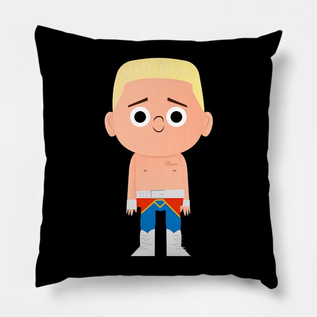 Cody Rhodes Pillow by Fall Down Tree