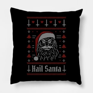 Hail Santa! Merry Xmas! Happy Holidays in style! Pillow