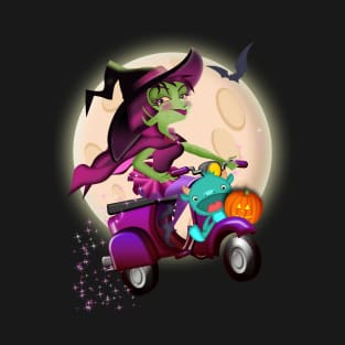 Witch on a scooter T-Shirt