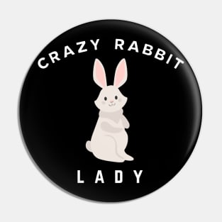 Crazy Rabbit Lady Pin