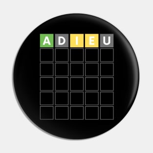 FUNNY WORD GAME ALWAYS START WITH ADIEU Pin