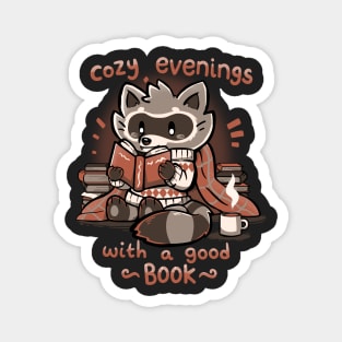 Cozy Evenings with a Good Book Magnet