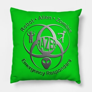 RAZER-Chrome and Green Pillow